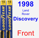 Front Wiper Blade Pack for 1998 Land Rover Discovery - Premium