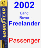 Passenger Wiper Blade for 2002 Land Rover Freelander - Premium