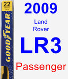 Passenger Wiper Blade for 2009 Land Rover LR3 - Premium