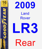 Rear Wiper Blade for 2009 Land Rover LR3 - Premium