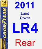 Rear Wiper Blade for 2011 Land Rover LR4 - Premium