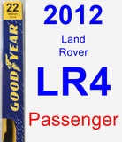 Passenger Wiper Blade for 2012 Land Rover LR4 - Premium