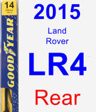 Rear Wiper Blade for 2015 Land Rover LR4 - Premium