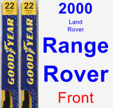 Front Wiper Blade Pack for 2000 Land Rover Range Rover - Premium