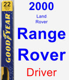 Driver Wiper Blade for 2000 Land Rover Range Rover - Premium