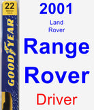 Driver Wiper Blade for 2001 Land Rover Range Rover - Premium