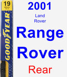 Rear Wiper Blade for 2001 Land Rover Range Rover - Premium