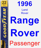 Passenger Wiper Blade for 1996 Land Rover Range Rover - Premium