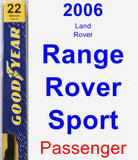 Passenger Wiper Blade for 2006 Land Rover Range Rover Sport - Premium