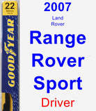 Driver Wiper Blade for 2007 Land Rover Range Rover Sport - Premium