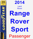 Passenger Wiper Blade for 2014 Land Rover Range Rover Sport - Premium