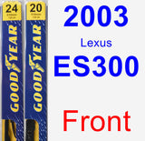 Front Wiper Blade Pack for 2003 Lexus ES300 - Premium