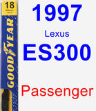 Passenger Wiper Blade for 1997 Lexus ES300 - Premium