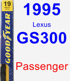 Passenger Wiper Blade for 1995 Lexus GS300 - Premium