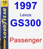 Passenger Wiper Blade for 1997 Lexus GS300 - Premium