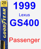 Passenger Wiper Blade for 1999 Lexus GS400 - Premium