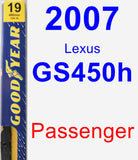 Passenger Wiper Blade for 2007 Lexus GS450h - Premium