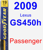 Passenger Wiper Blade for 2009 Lexus GS450h - Premium