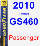 Passenger Wiper Blade for 2010 Lexus GS460 - Premium