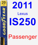 Passenger Wiper Blade for 2011 Lexus IS250 - Premium