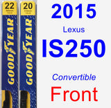 Front Wiper Blade Pack for 2015 Lexus IS250 - Premium