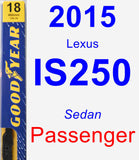 Passenger Wiper Blade for 2015 Lexus IS250 - Premium