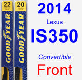 Front Wiper Blade Pack for 2014 Lexus IS350 - Premium