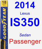 Passenger Wiper Blade for 2014 Lexus IS350 - Premium