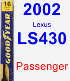 Passenger Wiper Blade for 2002 Lexus LS430 - Premium