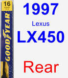 Rear Wiper Blade for 1997 Lexus LX450 - Premium