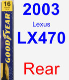 Rear Wiper Blade for 2003 Lexus LX470 - Premium