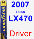 Driver Wiper Blade for 2007 Lexus LX470 - Premium