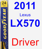 Driver Wiper Blade for 2011 Lexus LX570 - Premium