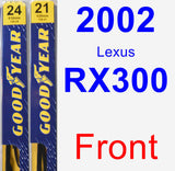 Front Wiper Blade Pack for 2002 Lexus RX300 - Premium