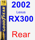 Rear Wiper Blade for 2002 Lexus RX300 - Premium