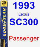 Passenger Wiper Blade for 1993 Lexus SC300 - Premium