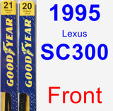 Front Wiper Blade Pack for 1995 Lexus SC300 - Premium