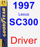 Driver Wiper Blade for 1997 Lexus SC300 - Premium