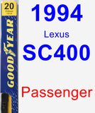 Passenger Wiper Blade for 1994 Lexus SC400 - Premium