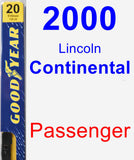 Passenger Wiper Blade for 2000 Lincoln Continental - Premium