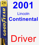 Driver Wiper Blade for 2001 Lincoln Continental - Premium