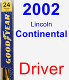 Driver Wiper Blade for 2002 Lincoln Continental - Premium