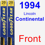 Front Wiper Blade Pack for 1994 Lincoln Continental - Premium