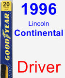 Driver Wiper Blade for 1996 Lincoln Continental - Premium