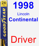 Driver Wiper Blade for 1998 Lincoln Continental - Premium