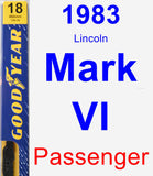 Passenger Wiper Blade for 1983 Lincoln Mark VI - Premium