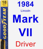 Driver Wiper Blade for 1984 Lincoln Mark VII - Premium