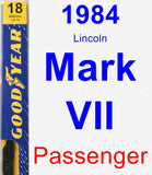 Passenger Wiper Blade for 1984 Lincoln Mark VII - Premium