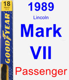 Passenger Wiper Blade for 1989 Lincoln Mark VII - Premium