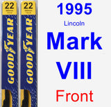 Front Wiper Blade Pack for 1995 Lincoln Mark VIII - Premium